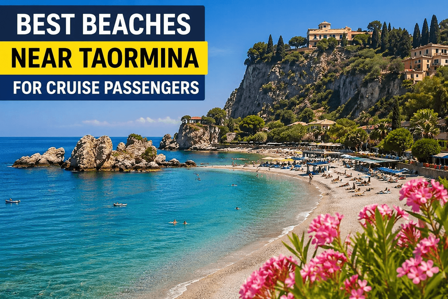 Best beaches near Taormina with Isola Bella and crystal clear water Sicily
