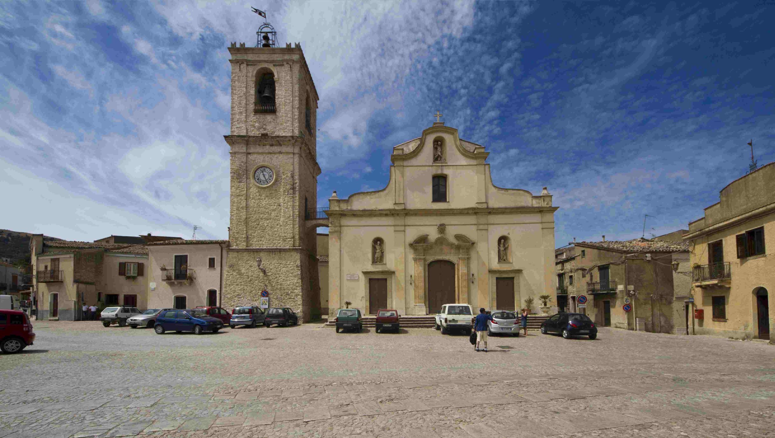 Nuovo Cinema Paradiso was filmed in the streets and squares of Palazzo Adriano nd used many of the locals as extras conferring fame on the village..
